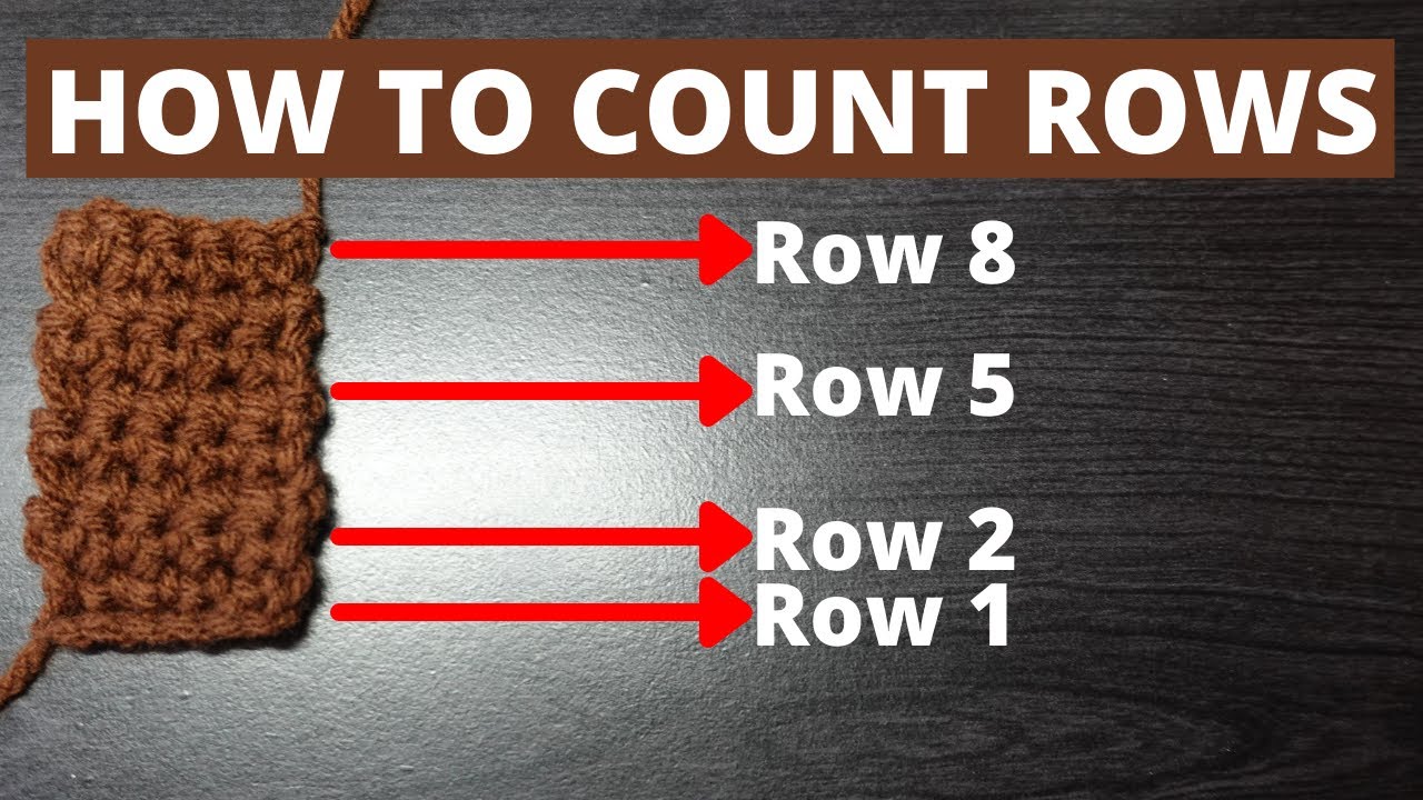 How to Count Double Crochet Rows