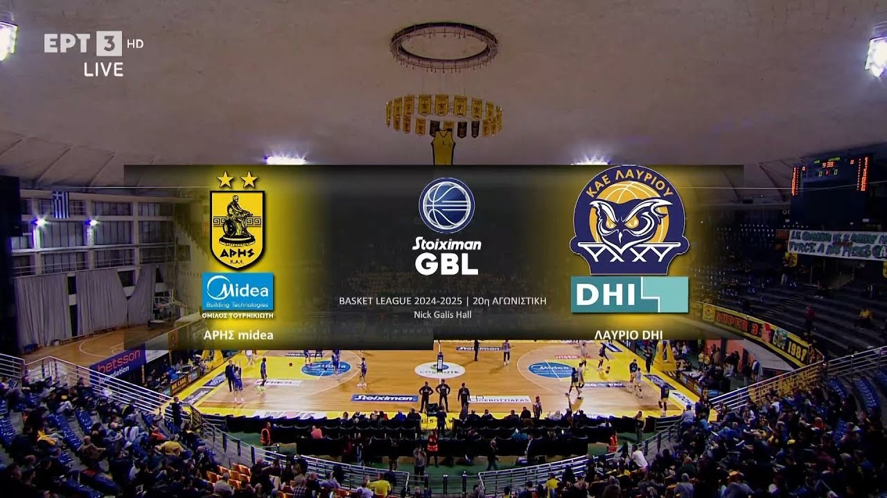 Stoiximan GBL 2024-2025 | Άρης Midea - Λαύριο DHI | 20η Αγωνιστική | Highlights