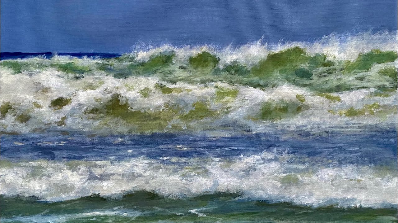 You’ll love this paint brand Acrylic Seascape tutorial Plus