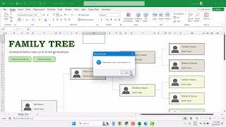 How to create a family tree in Excel