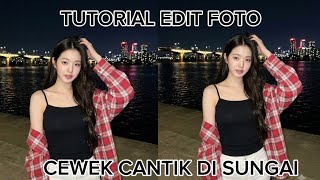 TUTORIAL: EDITING A PHOTO OF A BEAUTIFUL GIRL AT THE RIVER screenshot 2