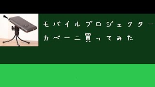 モバイルプロジェクター買ってみた＜車中泊でも使える＞100インチ超大画面