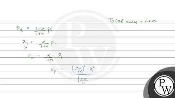 The values of KP1 and KP2 for the reactions X⇌Y+Z....1 A⇌AB......2are in rat....