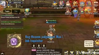 #Dragonnest Mobile| TUTORIAL BUG JOB Inquisitor skill Heaven Judgement Max