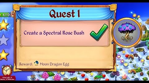 How to create a Spectral Rose Bush for Fluff Mountain Den Event in Merge Dragons