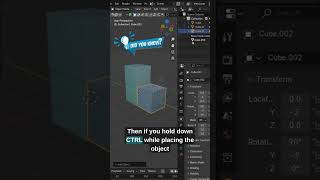 Blender Tip You Should Know | View Layer Snapping Trick 🤯 #blender #viral #trending #shorts