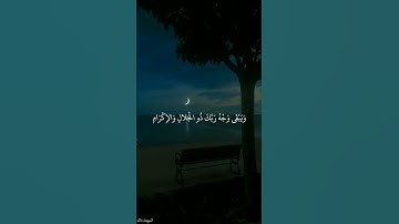كُلُّ مَنْ عَلَيْهَا فَانٍ وَيَبْقَى وَجْهُ رَبِّكَ ذُو الْجَلالِ وَالإِكْرَامِ || القارئ اسلام صبحي