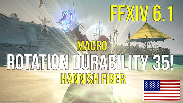 6.1 FFXIV - Macro Durability 35 Craft Rotation! Eblan Danburite