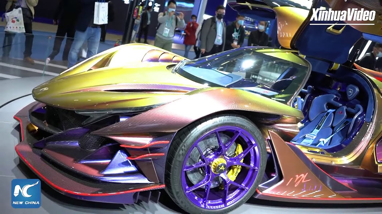 Sleek and shiny vehicles on display at China import expo in Shanghai