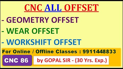 CNC/VMC TRAINING - GEOMETRY, WEAR & WORKSHIFT OFFSET के बारे मैं PRACTICAL के साथ सीखिए | C86