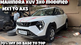 MAHINDRA XUV 3XO MX1 MODIFICATION WITH PRICE ✅||xuv 3xo base to top|| flat 70% discount on #mahindra