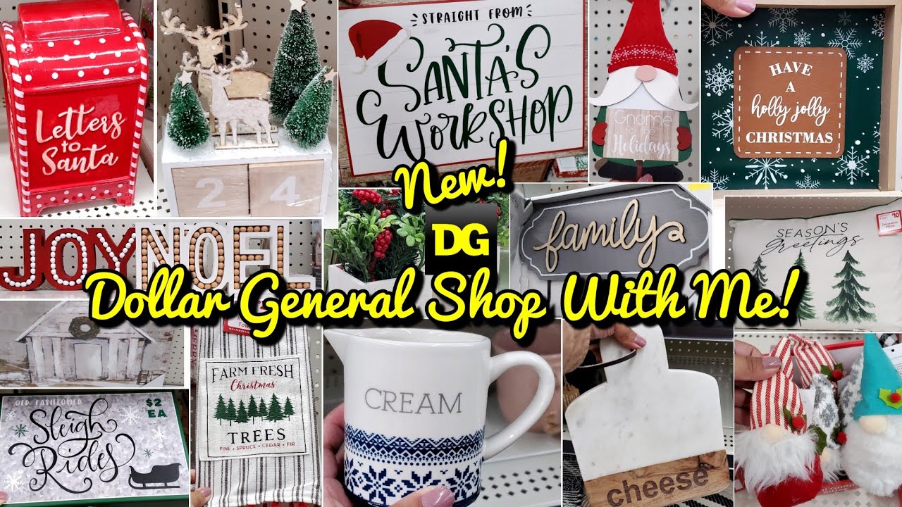 NEW! 🎄 DOLLAR GENERAL SHOP WITH ME! CHRISTMAS 2021 & MORE! YouTube