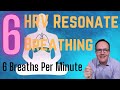 Guided meditation of hrv resonate breathing at 6 bpm