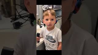 Funny Baby shave ther hair. #baby #barber #funnyshorts #funnyvideo #comedy #funnybaby