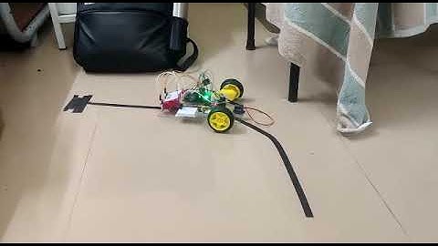 First test run of our line follower bot...