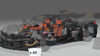 Lego technic, koenigsegg sadair's spear megacar (part2/3) #lego #legotechnic