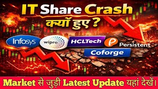 Why IT Share Crash Today?😱 Infosys, Wipro, HCL Technologies, Persistent, Mahindra Tech, Coforge