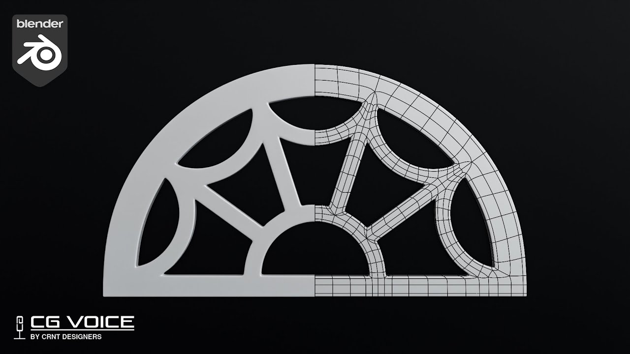 Model a Classic Arch Window Ornament in Blender _ blender ornament ...