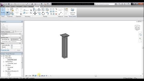 Revit Family Creation :- colomn using sweep & void extrusion