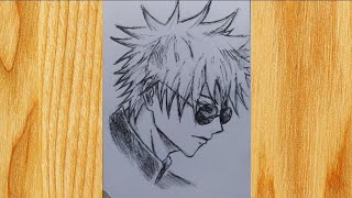 Drawing Gojo Satoru Jujutsu Kaisen Step by Step - Easy Drawing Tutorial