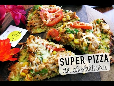 Vídeo: Como Fazer Uma Pizza De Abobrinha De Baixa Caloria