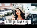 college days in my life | hauls, getting in a routine etc