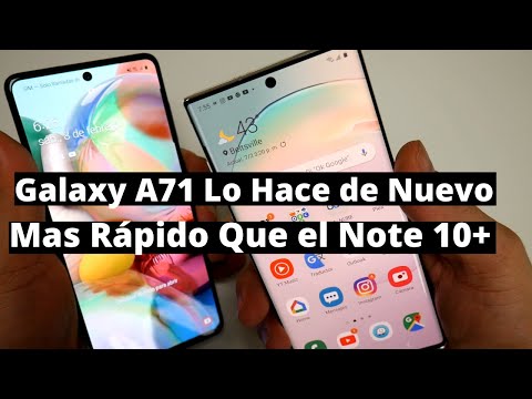 Samsung Galaxy A71 VS Samsung Galaxy Note 10+ Destrozan al Note 10 en Velocidad No lo vas a Creer!!