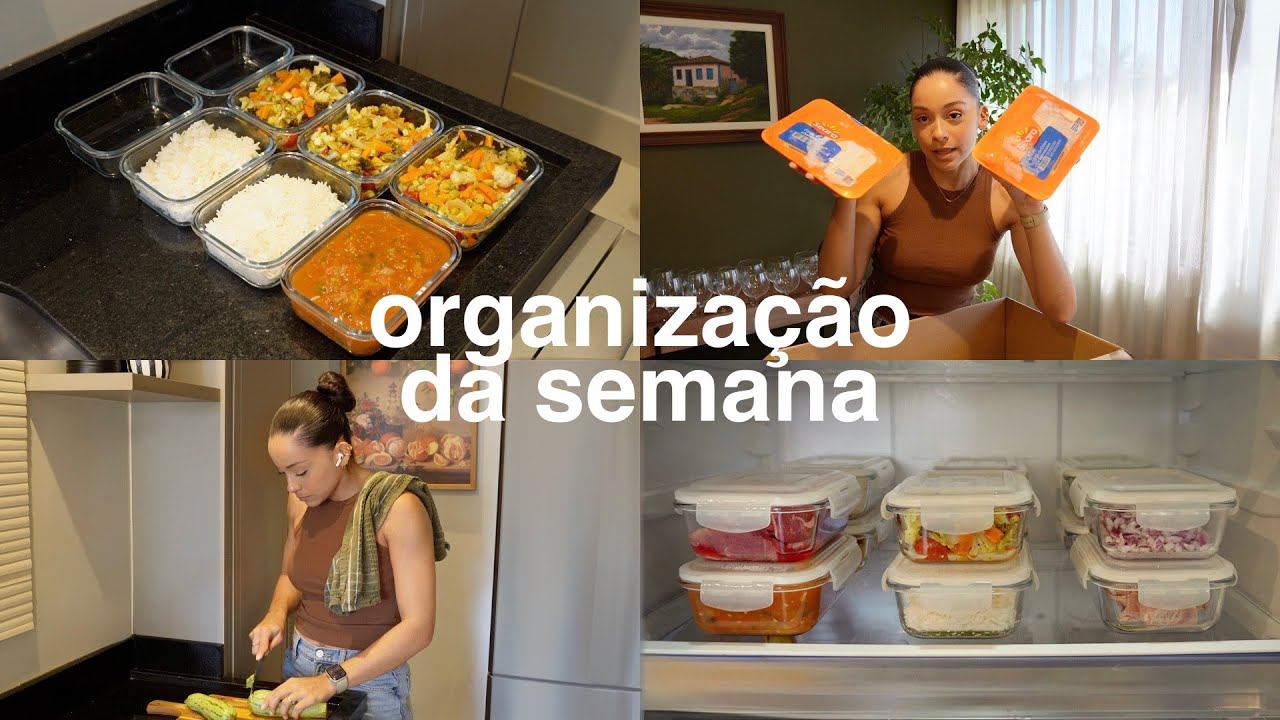 Fazendo comida pra semana sem congelar, compras no mercado, valores, marmitas e cardápio…