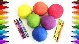DIY- How To Make Play Dough At Home With Flour And Crayons π| Clay Art For Kids | HooplaKidz How To