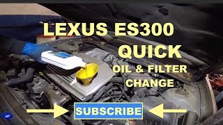 How to change oil and filter on Lexus ES300