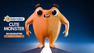 3D Cute Monster Character in Blender 4.2 - Character Creation for Beginners