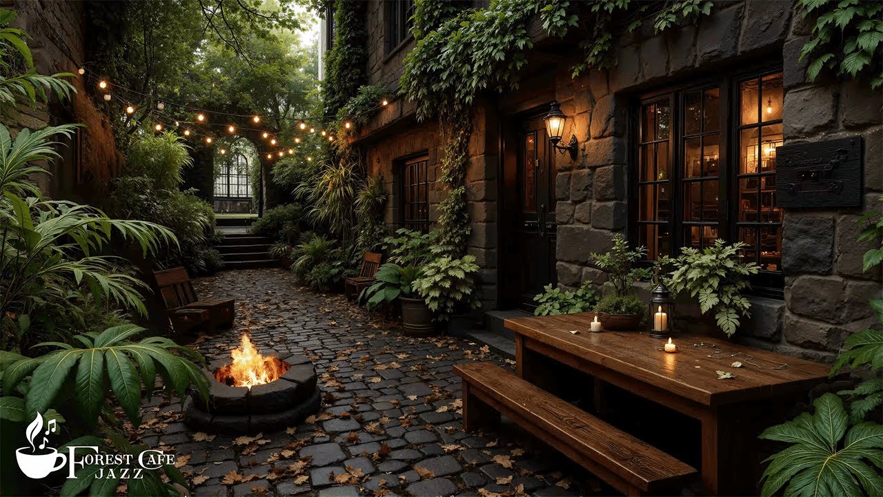 Джаз В Лесном Дворике | Нежная Джазовая Мелодия В Лесной Атмосфере Для Работы