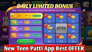 New Teen Patti App Today / New Rummy Earning app 2022 screenshot 4