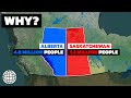 Why so few canadians live in saskatchewan as compared to alberta