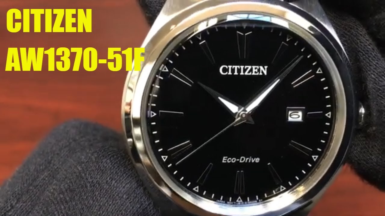 Men's Citizen Eco-Drive Stainless Steel Solar Power Watch AW1370-51F