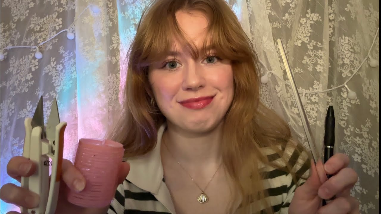 ASMR Trying ASMR On You In Class (Tapping, Snipping, Clicking, Measuring…) 