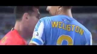 Wellington Horror Lionel Messi was Attacked Malaga vs Barcelona 2014 [HD] [720p]