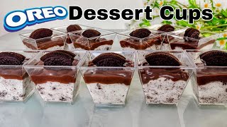10 Minute Oreo Dessert Cups | Chocolate Oreo mousse | Eggless dessert