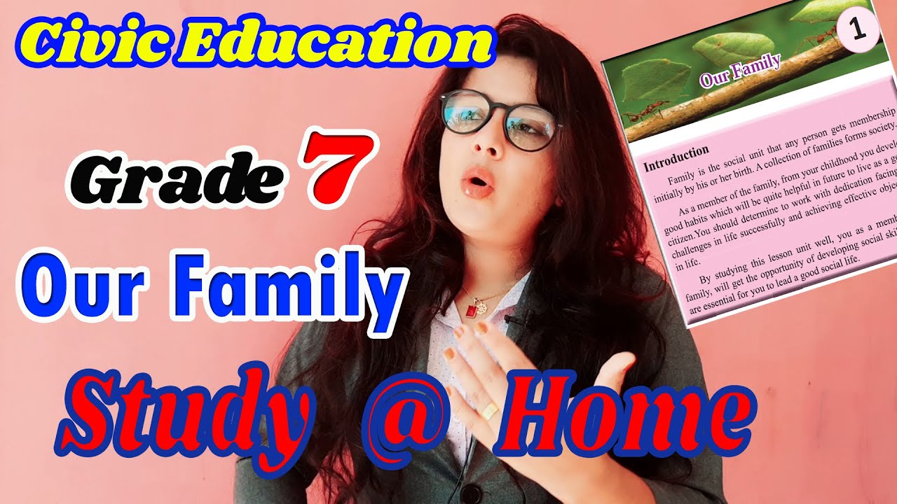 Grade 7 Civic Education | Our Family - Part (I) | English medium lessons for Sri Lankan students
