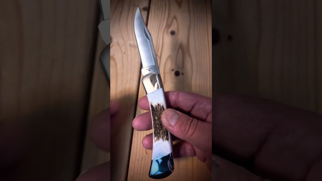 Buck 110 Custom Elk Nickel Silver and Magnacut