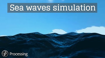 Ocean Waves. Gerstner Waves. Processing.