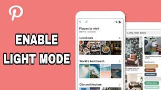 How To Enable And Turn On Light Mode On Pinterest Lite App screenshot 5