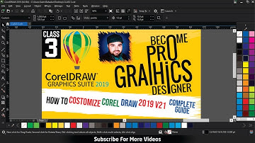 CorelDRAW Tutorial For Beginners- Class 3 - How to Customize Corel Draw Workspace & Shortcuts