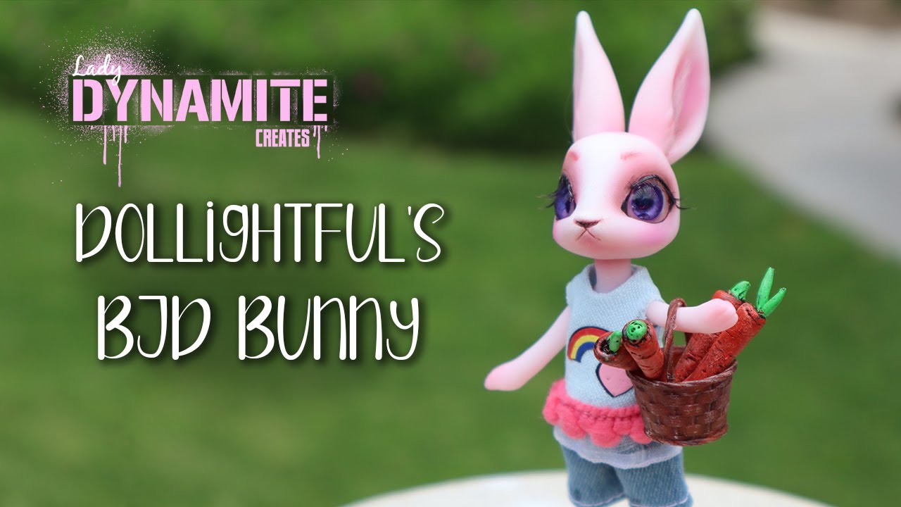 Repaint 3d Printed Dollightful Bunny Bjd Art Doll Youtube