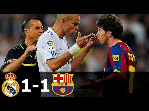 Real Madrid vs FC Barcelona 1-1 Goals and Highlights with English Commentary 2010-11 HD 720p