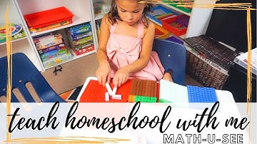 MATH-U-SEE PRIMER | TEACH HOMESCHOOL WITH ME | KINDERGARTEN