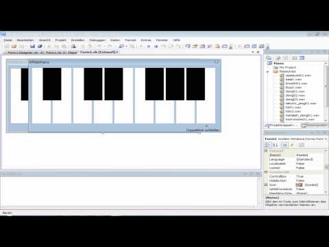Visual Basic 2008 effekt sound Piano