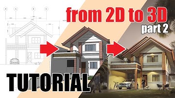 3D House Model | AutoCAD to SketchUp to Lumion Tutorial - Pt. 2