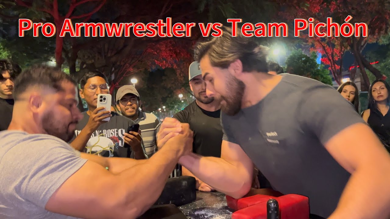 Pro Armwrestler vs Armwrestling Team | Mexican Champion | Fabián Vázquez | Osvaldo Lomelí 