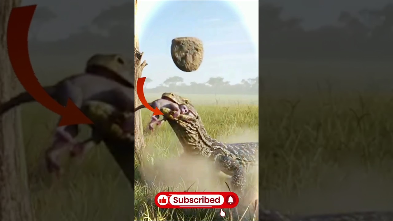 Monkey using a rock! 